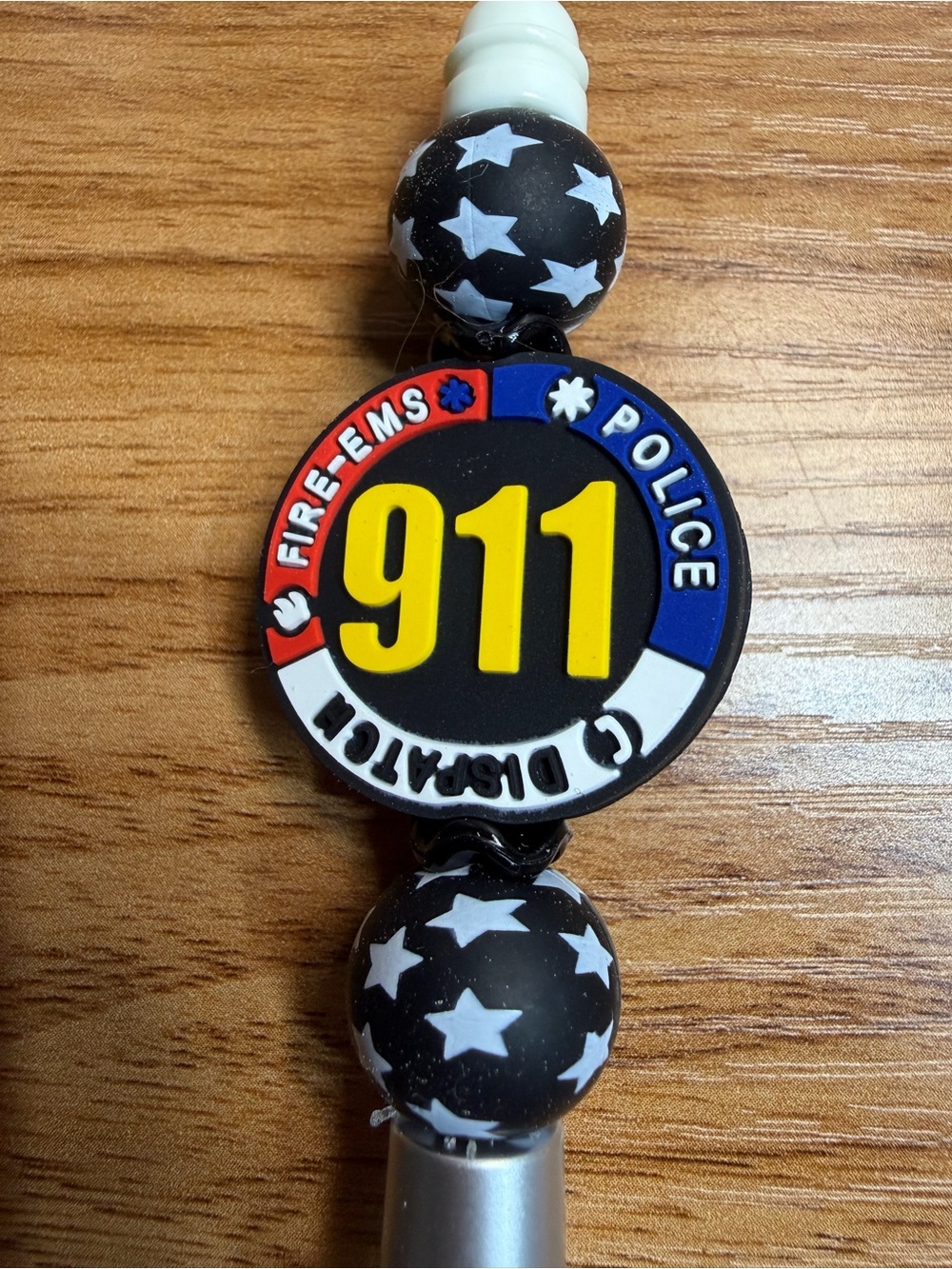 911 Multi-Color Ink, Beaded Retractable Pen - Picture 2 of 7